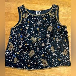 Vintage Beaded Zodiac Sign Tank